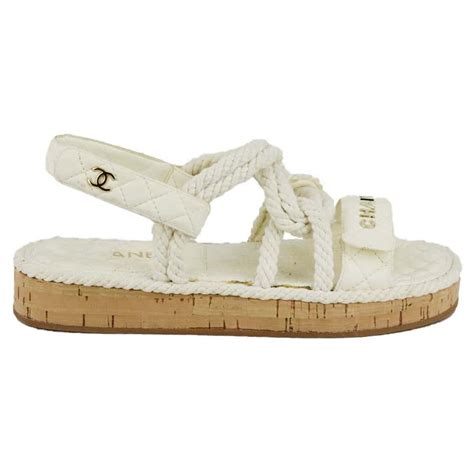 chanel cord sandals